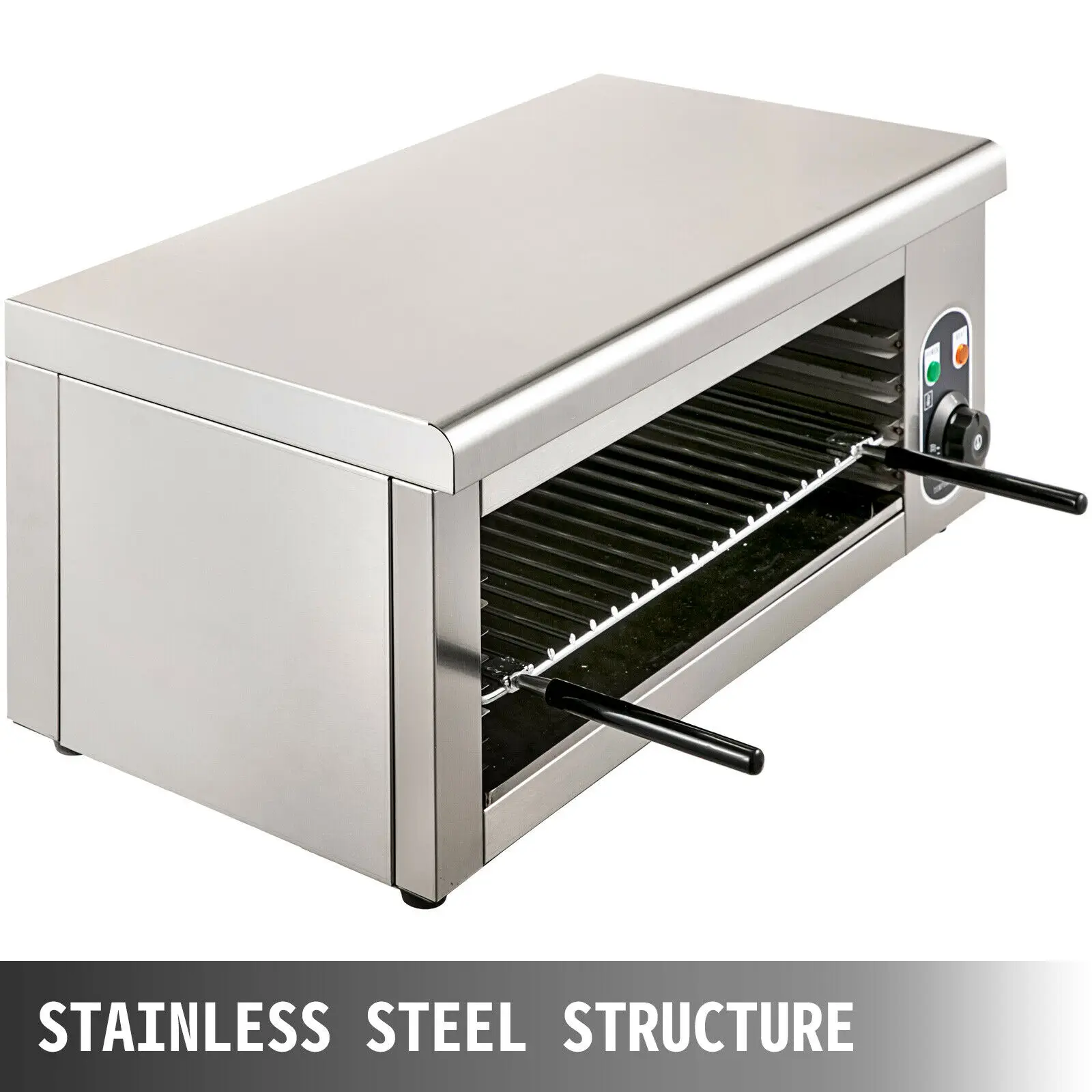 VEVOR Electric Salamander Oven 2KW Adjustable Grid Kitchen Appliance Stainless Steel Broiler for Pizza Roast Chicken Commercial
