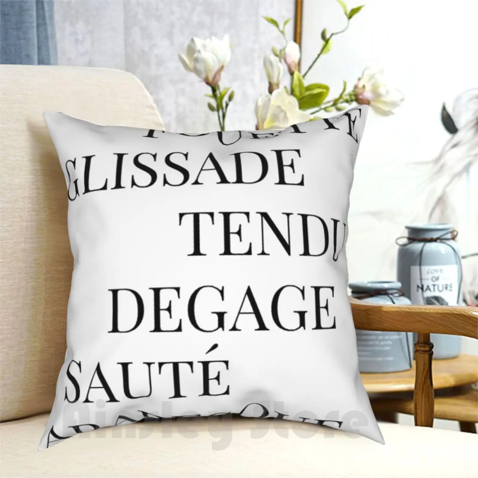 It'S All French To Me Pillow Case Printed Home Soft DIY Pillow cover Dance French Ballet Style Music Beat Rhythm Tap Pointe