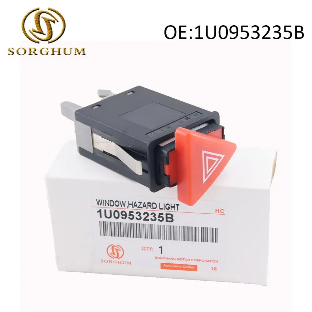 

1U0953235B Warning Emergency Hazard Light Switch For VW Skoda Octavia 2000-2010