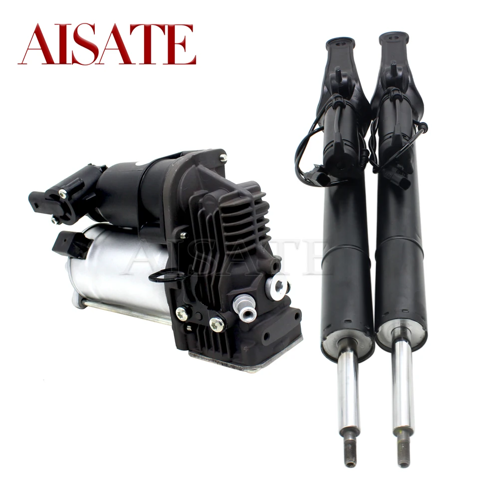 

For Mercedes Benz GL ML X164 W164 2pcs Front Air Suspension Shock Strut With ADS+1PCS Air Compressor Pump 1643201204 1643206013