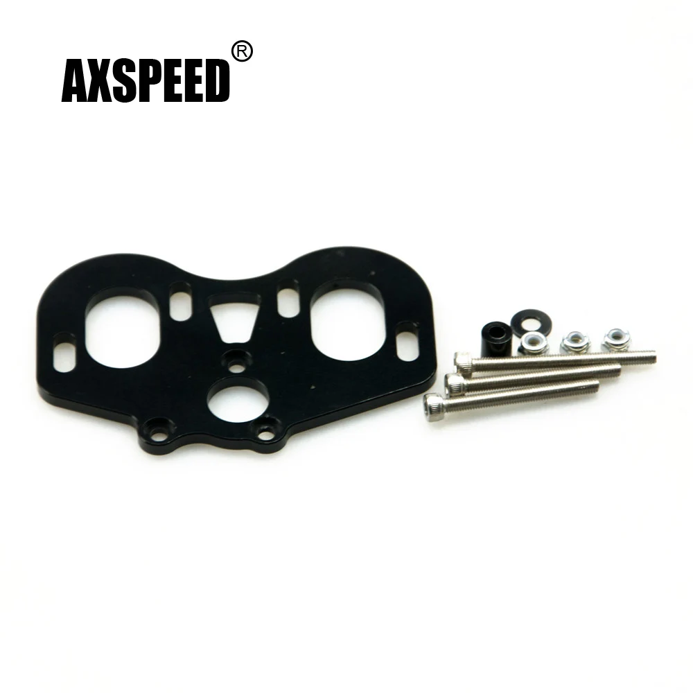 AXSPEED Aluminum Alloy Dual Motor Mount Kit for Axial SCX10 90047 Wrangler 1/10 RC Crawler Car Truck Model Upgrades Parts