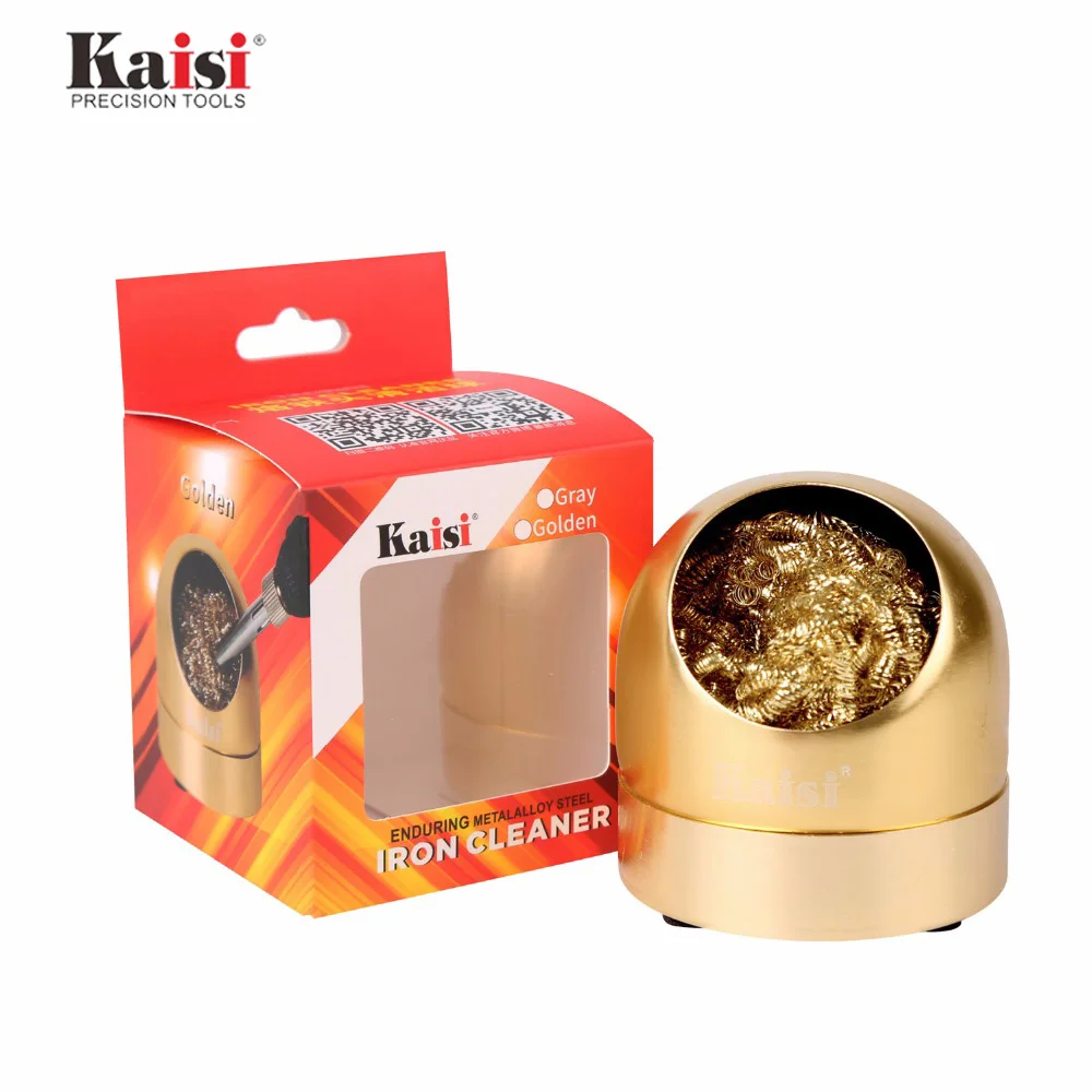 Kaisi profissional de limpeza escova fio aço com suporte conjunto titular solda solda ponta do ferro mais limpo ferramenta reparo