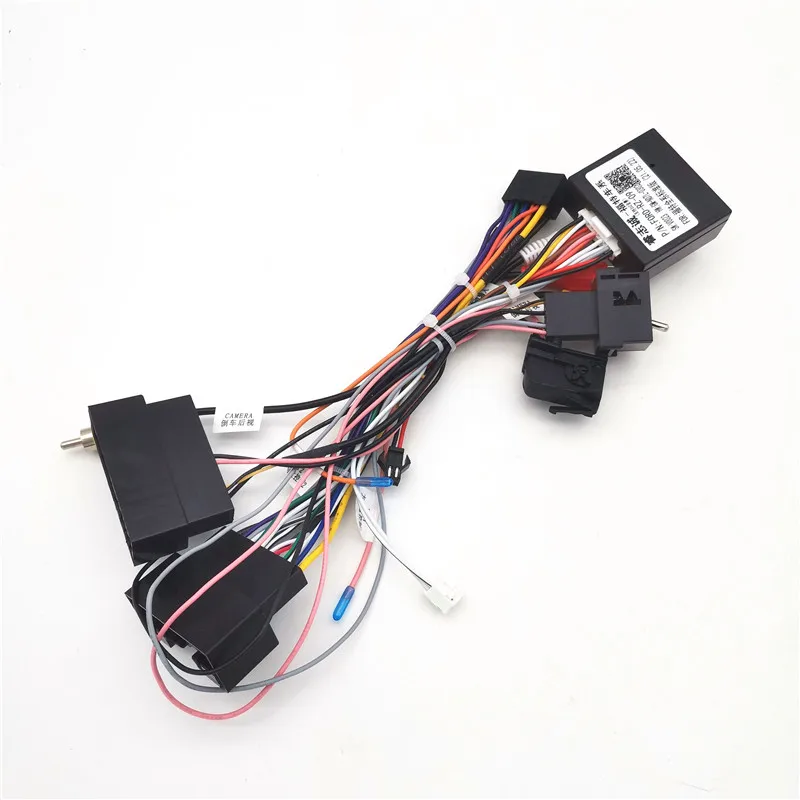 Car 16Pin Android Stereo Power Wiring Harness With Canbus For Ford Kuga(18-19)/Focus(12-18)/Edge(15-18)/Explorer(18+)