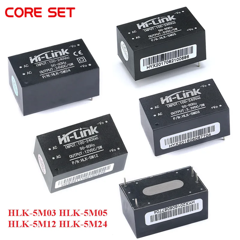 AC-DC 220V do 5V 3.3V 12V 24V 5W 5V 700mA moduł zasilania AC DC Buck moduł HLK-5M03 HLK-5M05 HLK-5M12 HLK-5M24