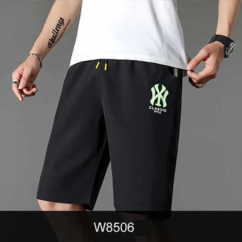 

5pcs Free Shipping Hot Selling W8506 Men Shorts 12 Designs Choice Men Casual Shorts Beach Shorts On Line TOP Waist Band Loose