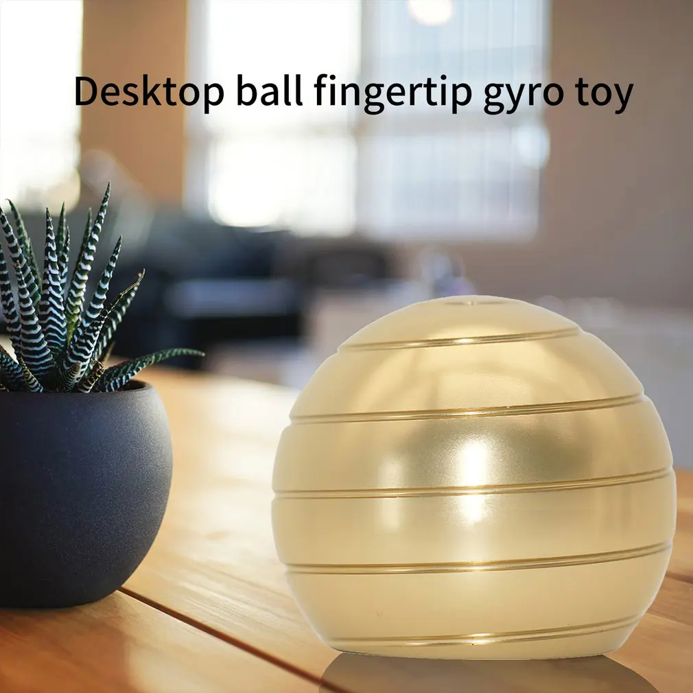 

Medium Desktop Spherical Rotating Gyroscope Desktop Decompression Toy Kinetic Desk Toys Kinetic Optical Illusion Balls Toy