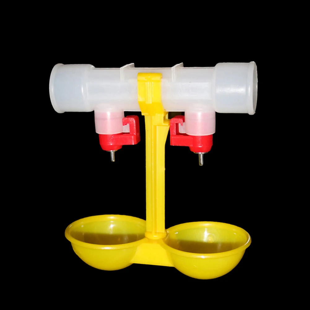 Chicken Drinking Fountain Double Hanging Cup Ball Nipple Drinkers ID25cm Chicken Quail Feeders equipment 10 Pcs