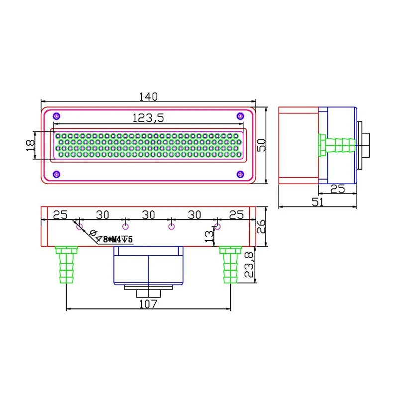 Imagem -04 - Uvled Cura Lâmpada de Secagem para Impressora uv do Leito Sistema de Refrigeração Água Epson Xp600 Dx5 Bocal da Impressora uv Lâmpada de Secagem de Tinta 12023