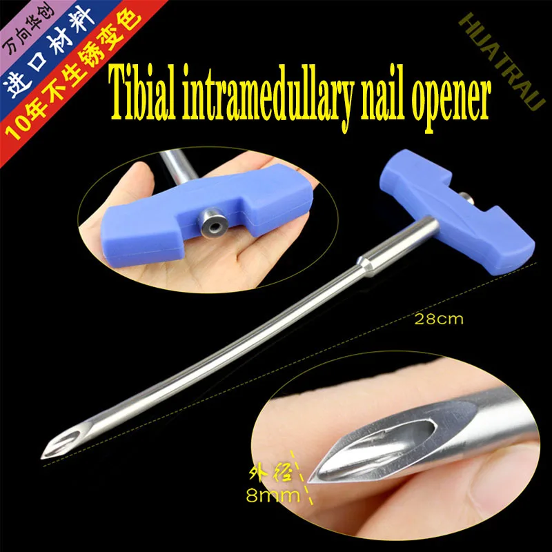 

Orthopedic instrument medical tibial intramedullary nail Hole opener forceps pin guider wire guide tip cone tibia bone drill bit