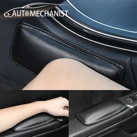 Universal Car Door Side Armrest Pad Leather Armrests for Car Anti-Fatigue Arm Elbow Thigh Support Car Arm Rest Accessories