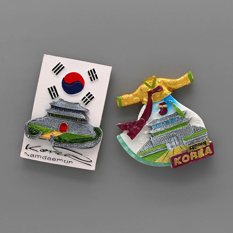 3D magnetic refrigerator Myanmar tourism souvenir in chonglimen South Korea national flag magnet fridge magnets collection gifts