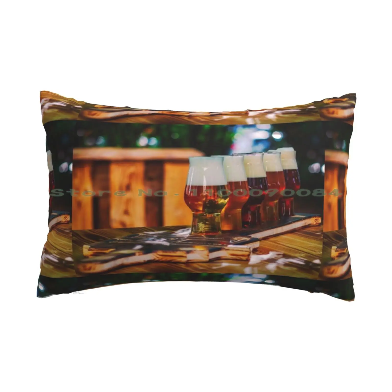 German Beer Selection Pillow Case 20x30 50*75 Sofa Bedroom German Beer Deutsche Bier Small Beer Glasses Beer Paddle Beers Of