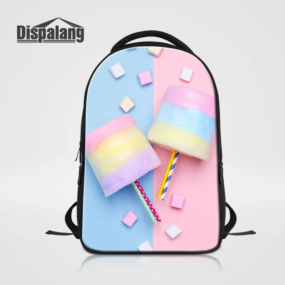 

Candy Marshmallow Print Laptop Backpack For College Women Outdoor Travel Shoulder Bag Girl Custom Image Computer School Bagpack