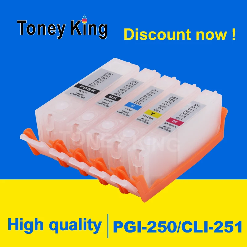 

Перезаправляемый картридж Toney King PGI-425 CLI-426 для принтера Canon PIXMA IP4840 IP4940 IX6540 MG5140 MG5240 MG5340 MG6140