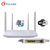 TIANJIE 4G CPE LTE Wifi Router With Sim 300Mbps Mobile Hotspot Mini Modem Wireless Broadband 3G Wi-Fi Gateway