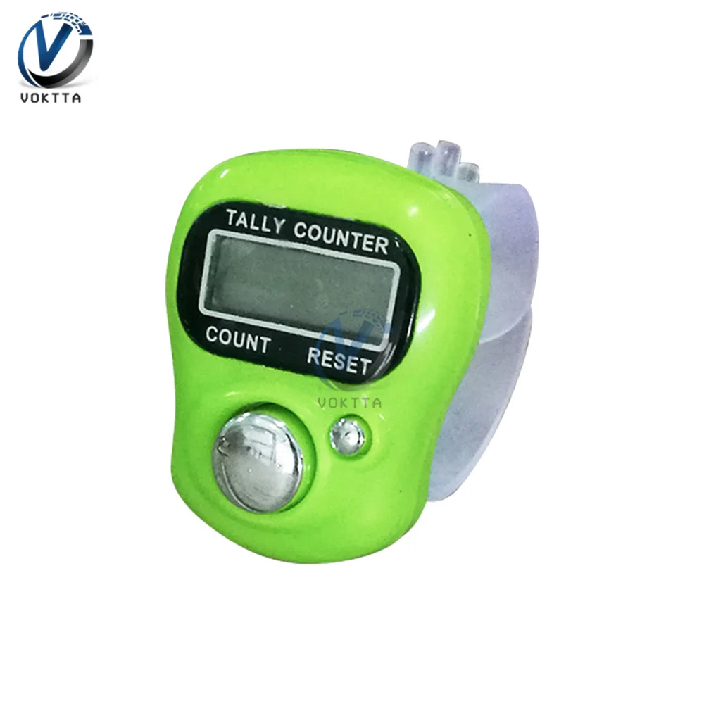 Buddismo religione contatore contatore anello dito contatore digitale elettronico schermo LCD portatile a mano schermo LCD colore casuale