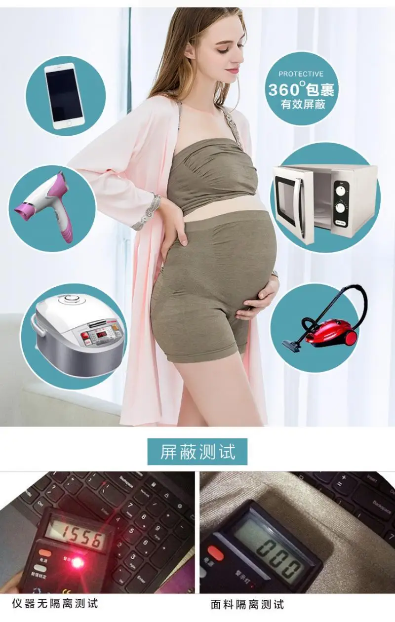 Women Panties Radiation Protection Suit Pregnant Genuine Silver Fiber Maternity Clothes Four Seasons Pregnant Women Radiation