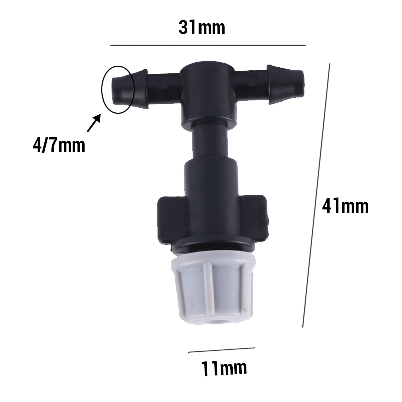 50-500 Pcs Plasic Watering Irrigation 25mm/0.98 Inches Garden Sprinkler Heads Misting Nozzle Tee Joints for Watering Irrigation