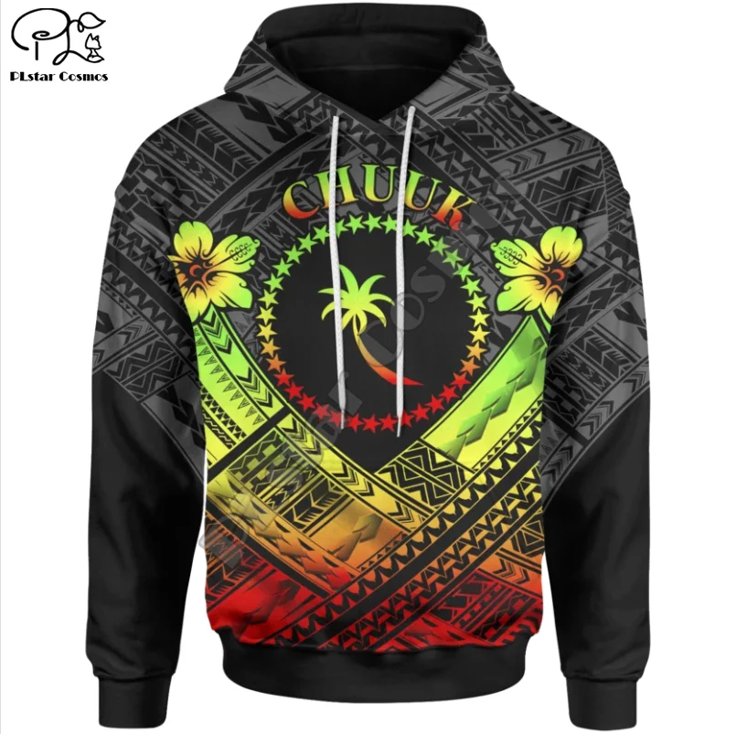 

PLstar Cosmos 3DPrint Tribal Chuuk Polynesian Tropical Flowers Hibiscus Tattoos Harajuku Streetwear Funny Unisex Zip Hoodies-c1