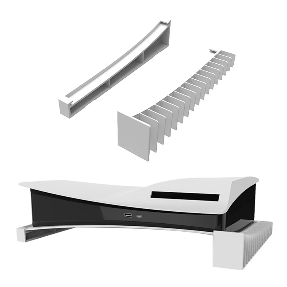 เกมแนวนอนจัดเก็บข้อมูลสำหรับ PS5 Controller Gamepad Organizer Rack Joypad 16แผ่นความจุผู้ถือคอนโซลเกมอุปกรณ์เสริม