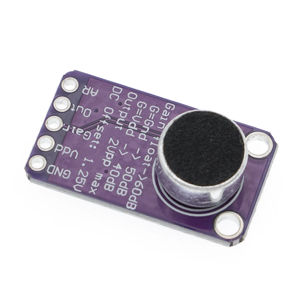 MAX9814 Microphone AGC Amplifier Board Module Auto Gain Control  Programmable Attack and Release Ratio Low THD