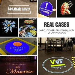 Yufan 80W Festival Floor Projector Free Customized Logo Design LED Advertising Gogo Lights With Remote