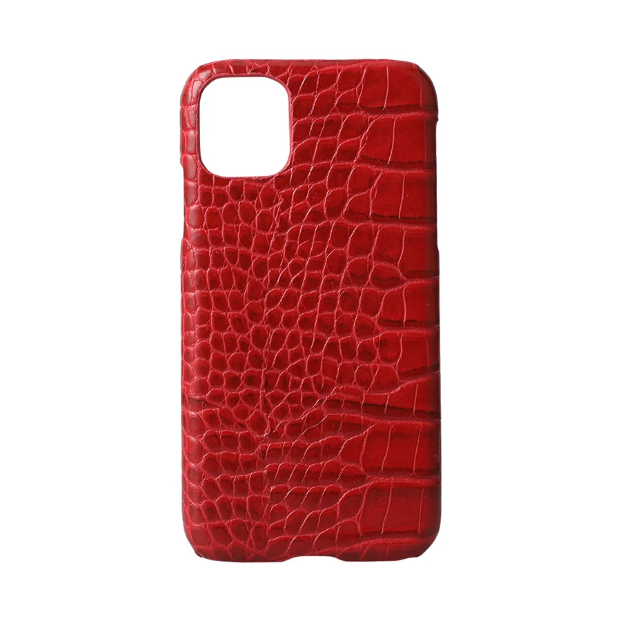 Andmade-leather case for iPhone 7, 8 Plus, XS, 11, 12 mini, 13 Pro Max, XR, se 2020, classic crocodile pattern