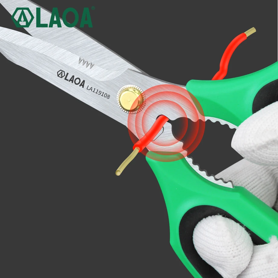 LAOA Stainless Household Scissors Multi Shears for Kitchen Made in Taiwan,China Crimp Tool Wire Cutting Hand Tools