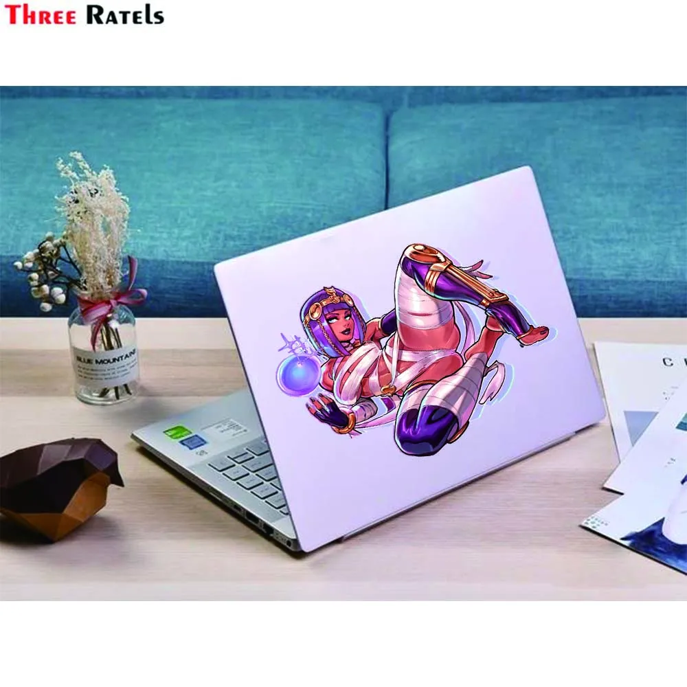 Three Ratels E153 MENAT Glitter Car Stickers And Decals Anime Sexy Cute Car Accessories Decoration