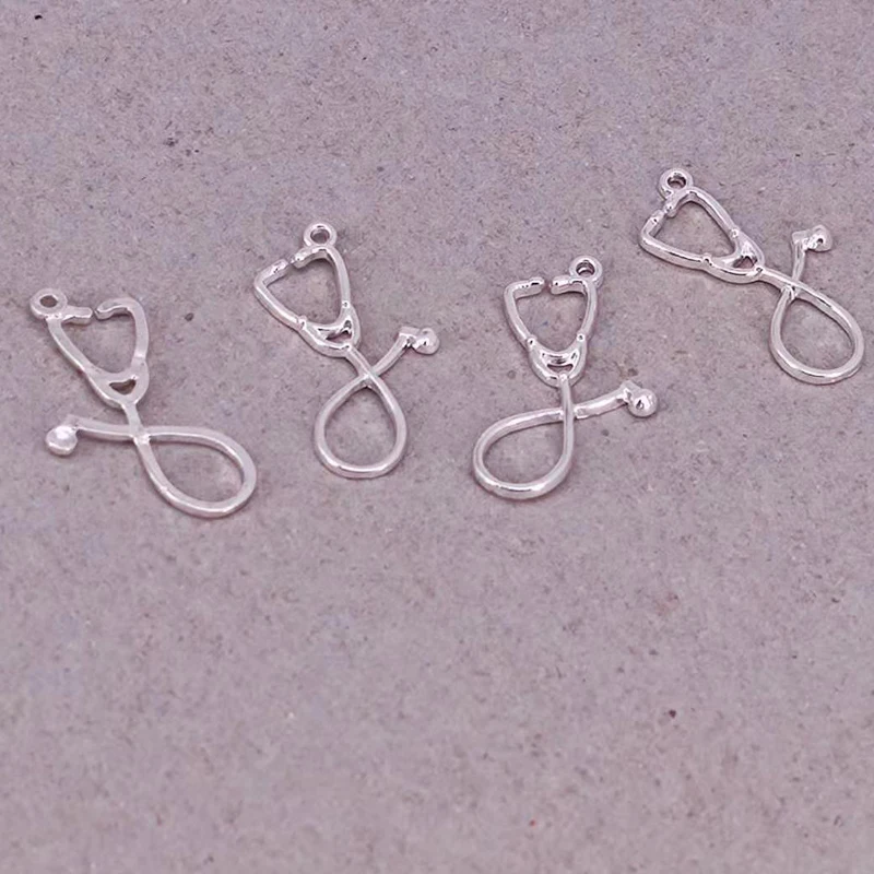 hzew 5pcs Jewelry Gift for Nurse Doctor Medical Stethoscope Collar Body pendant charm for women
