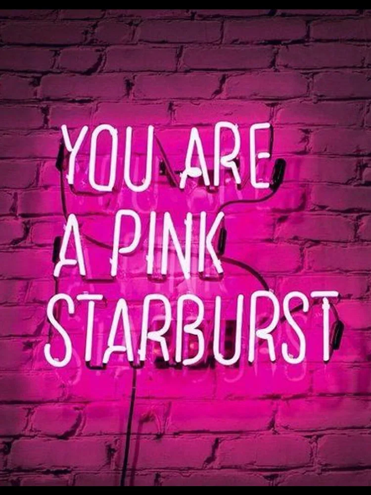 

Neon Sign For YOU ARE A PINK STARBURST Glass Tubes Lamp Beer Home Lamp resterant light advertise custom DESIGN Handmade light