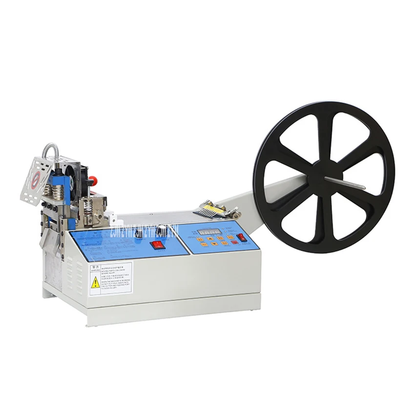 Full Automatic Electric Ribbon Cutter Zipper Cutting Machine Hot And Cold Cloth  Ear Belt Cutting Machine 220V / 110V 300W