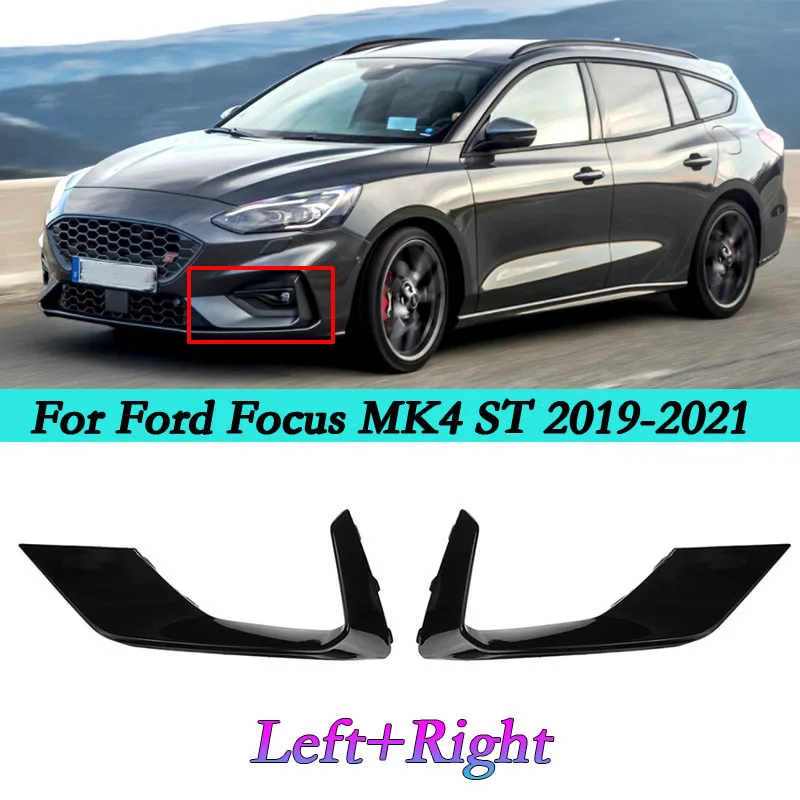 

2X Fog Lamp Cover Car Front Fog Light Cover Trim Moulding Trim For Ford Focus MK4 ST 2019 2020 2021 ABS