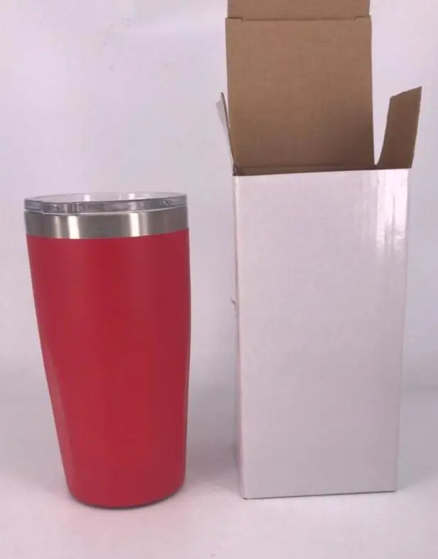 New 20oz Tumbler Vacuum Insulated Travel Mug Beer Glass Cup 20 Ounce Double Wall Stainless Steel Beer Cups Coffee Mugs