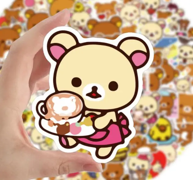 10/30/50/100pcs  New Rilakkuma Diy Phone Snowboard Laptop Luggage Birthday Party Gift  Fridge Guitar Graffiti  Classic Stickers