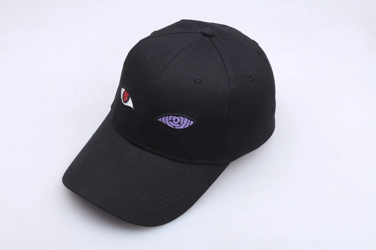 High Quality Student Outdoor Baseball Cap Men's Black Cotton Cartoon Embroidered Hat Peaked Cap Sunhat