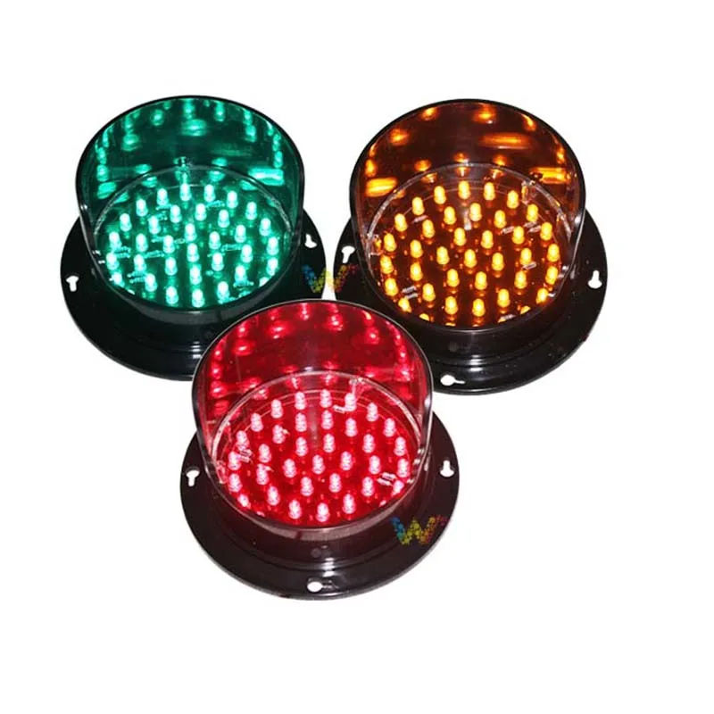 one Pack Dc 12V 3 Pieces New Customized 100mm Traffic Signal Light Lamp Cluster