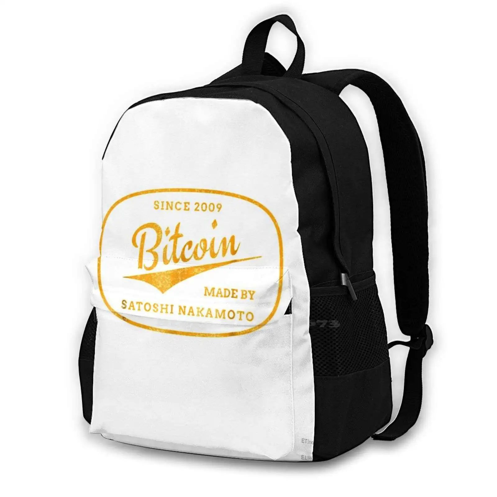 Funny Cryptocurrency Shirts | Vintage Bitcoin Since 2009 Satoshi Nakamoto Travel Laptop Bagpack School Bags Hodl Cryptocurrency