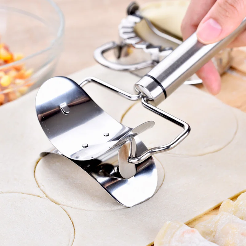 Dumpling Mold Household Kitchen Dumpling Wrapper Cutter Making Machine Cooking Pastry Tool Accessory Labor Saving Jiaozi Tool