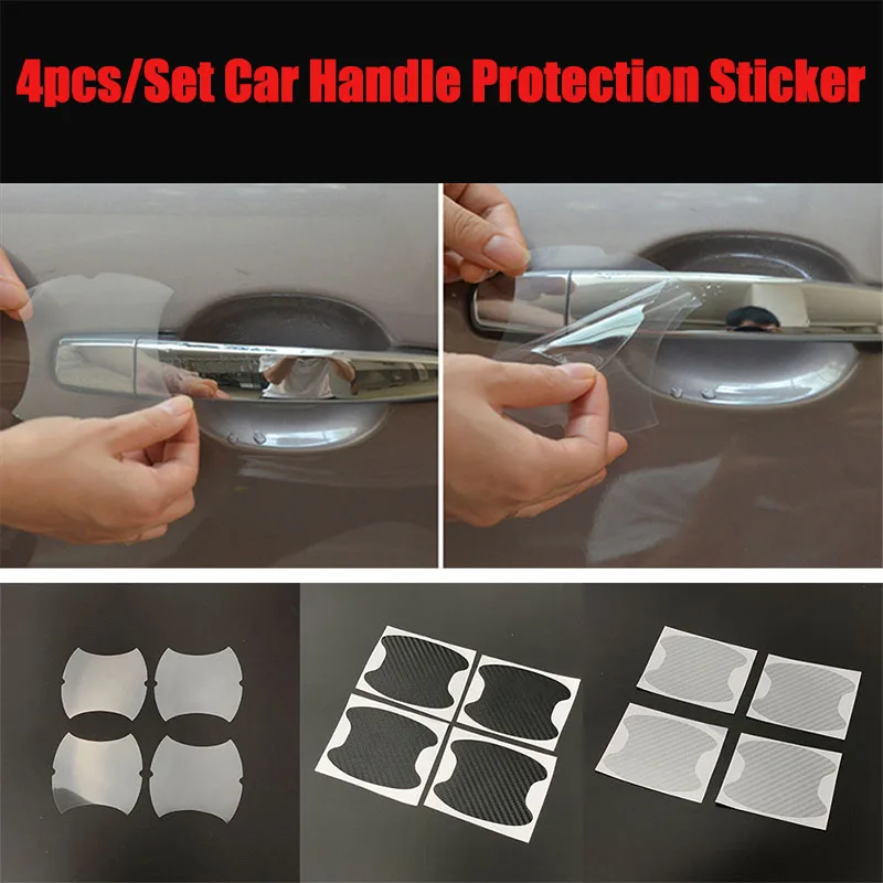 4pcs Car Door Handle Bowl Protector Sticker for Jeep Grand Cherokee Compass Commander Wrangler Rubicon SAHALA Patriot Gladiator