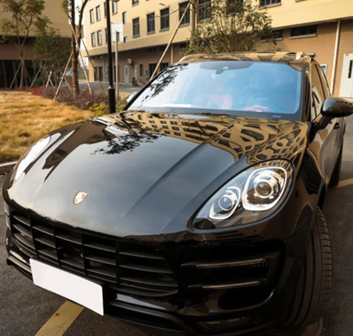 152*20/30/50CM Black Glossy Vinyl Film Gloss Glossy Car Wrap Foil Sticker With Air Bubble Free Motorcycle Car Wrapping