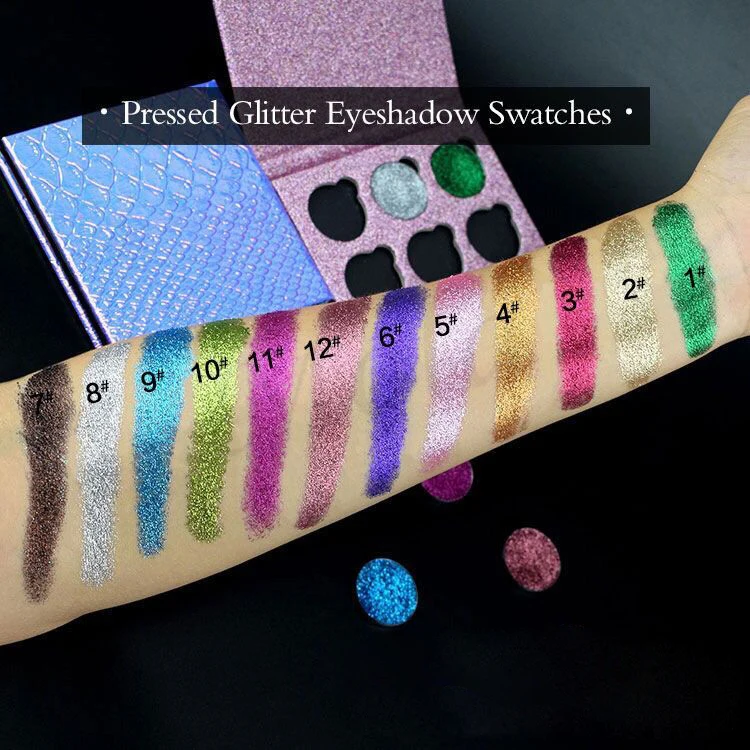 

Wholesale Glitter Eyeshadow Highly Pigmented Long Lasting Waterproof Sparkling Eye Shadow Monochrome Eyeshadow