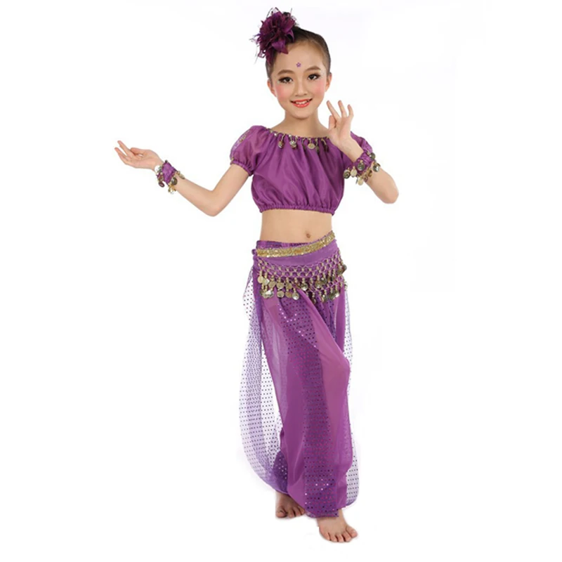 Neueste Kinder Bauchtanz Kostüm Set für kinder Indische Dancewear Bauchtanz Kostüme Set Oriental Dance Bauchtanz Leistung