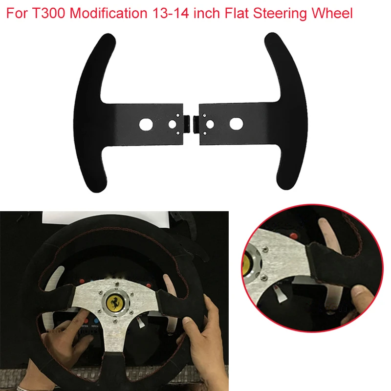 Modification Paddles for THRUSTMASTER T300RS Heavy Duty Paddle Shifters Wheel Fits 13-14 inch Flat Steering Wheel Parts