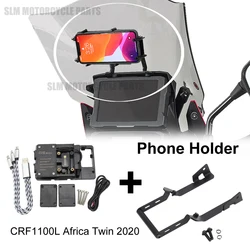 2020-2024 NEW Motorcycle Accessories Bracket GPS Board Bracket Mobile Phone Holder USB For HONDA CRF1100L Africa Twin CRF 1100 L