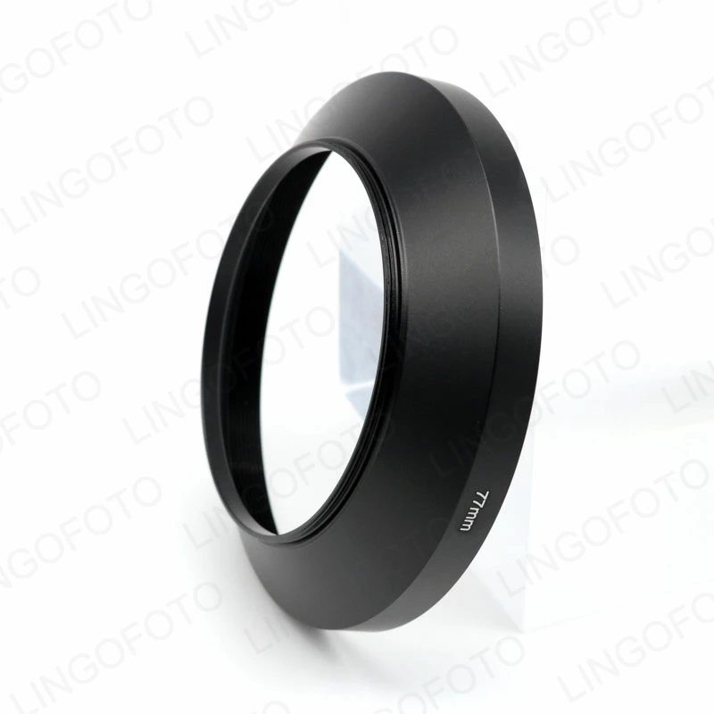 Capucha de lente de Metal de gran angular, 58-82mm, tornillo Universal para Canon, Nikon, Olympus, Pentax, Sony, Fujifilm