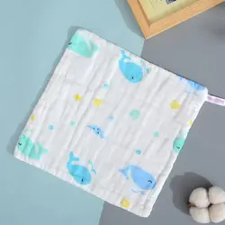 8-layer Muslin Baby Bibs 100% Natural Cotton Soft Baberos Bebe Animal Bandana Infant Smock Burp Cloth Feeding Saliva Towel