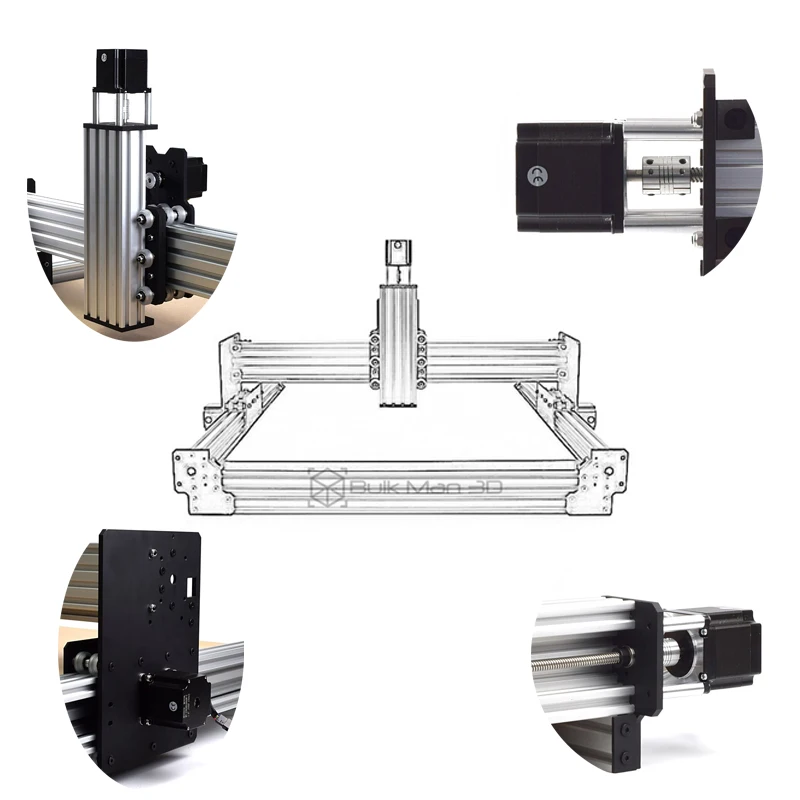 Imagem -02 - Workbee Cnc Router Machine Kit com Tingle Sistema de Tensão Screw Driven 4axis Madeira Milling Gravador Bulkman3d V2.2 Mais Novo 20