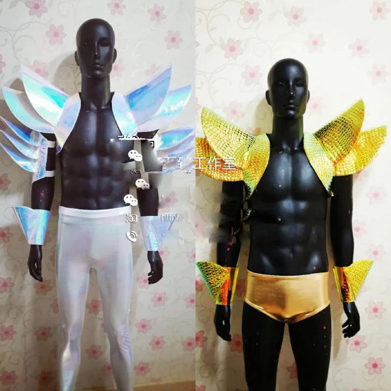 

Waist Shoulderwear Future Warrior Technology Series Theme Costume Valentine's Day Muscle Man Golden Symphony Armor