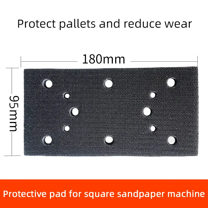 

1 Pcs Car Sandpaper Machine Cushion Air Electric Sander Rectangular Protective Cushion Tray Sponge Cushion 95*180mm